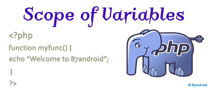 scope of variable php
