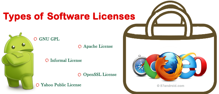 types of software licenses